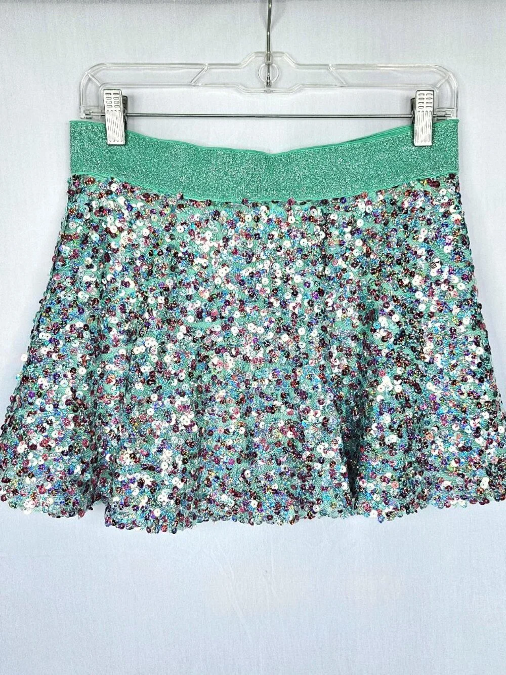 Justice Sequin Skort | Seafoam Green | Girls 14 | runDisney Disneybound